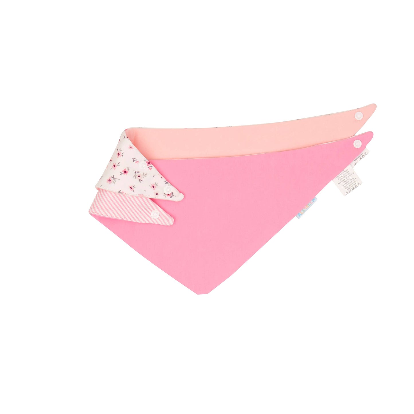 All4Ella - Bandana Bibs 2pk - Pink Petals