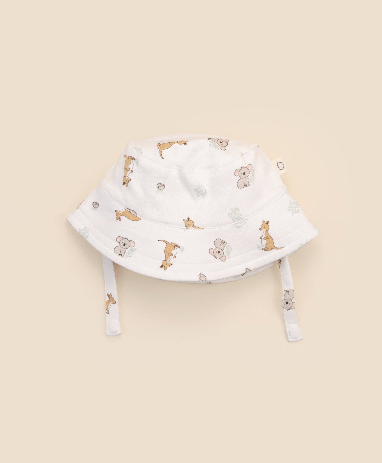 Lūmmi in Colour Babywear - Organic Cotton Sun Hat - Kangaroo & Koala