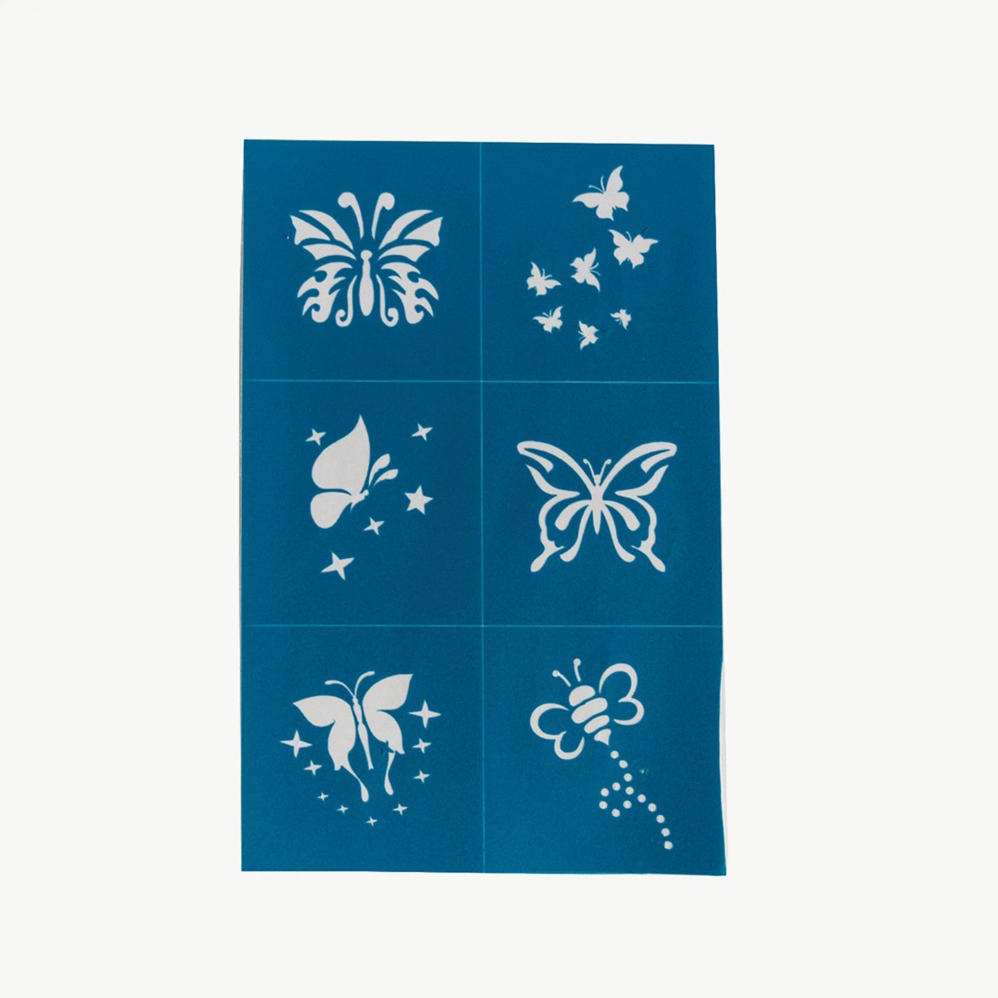 Oh Flossy - Oh Flossy Reusable Adhesive Face Paint & Makeup Stencils - Teal