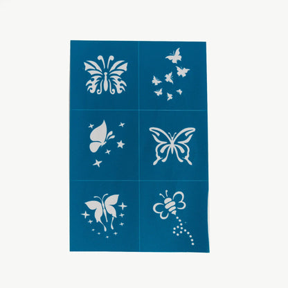 Oh Flossy - Oh Flossy Reusable Adhesive Face Paint & Makeup Stencils - Teal