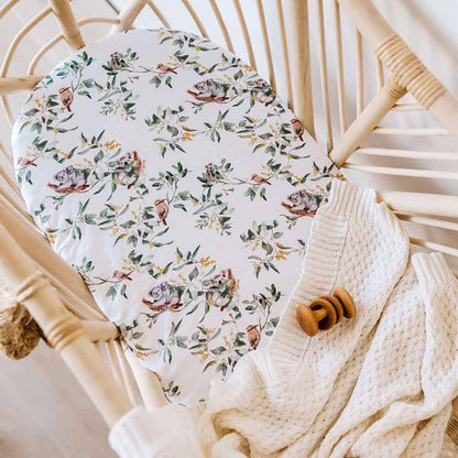 Snuggle Hunny - Eucalypt Bassinet Sheet / Change Pad Cover