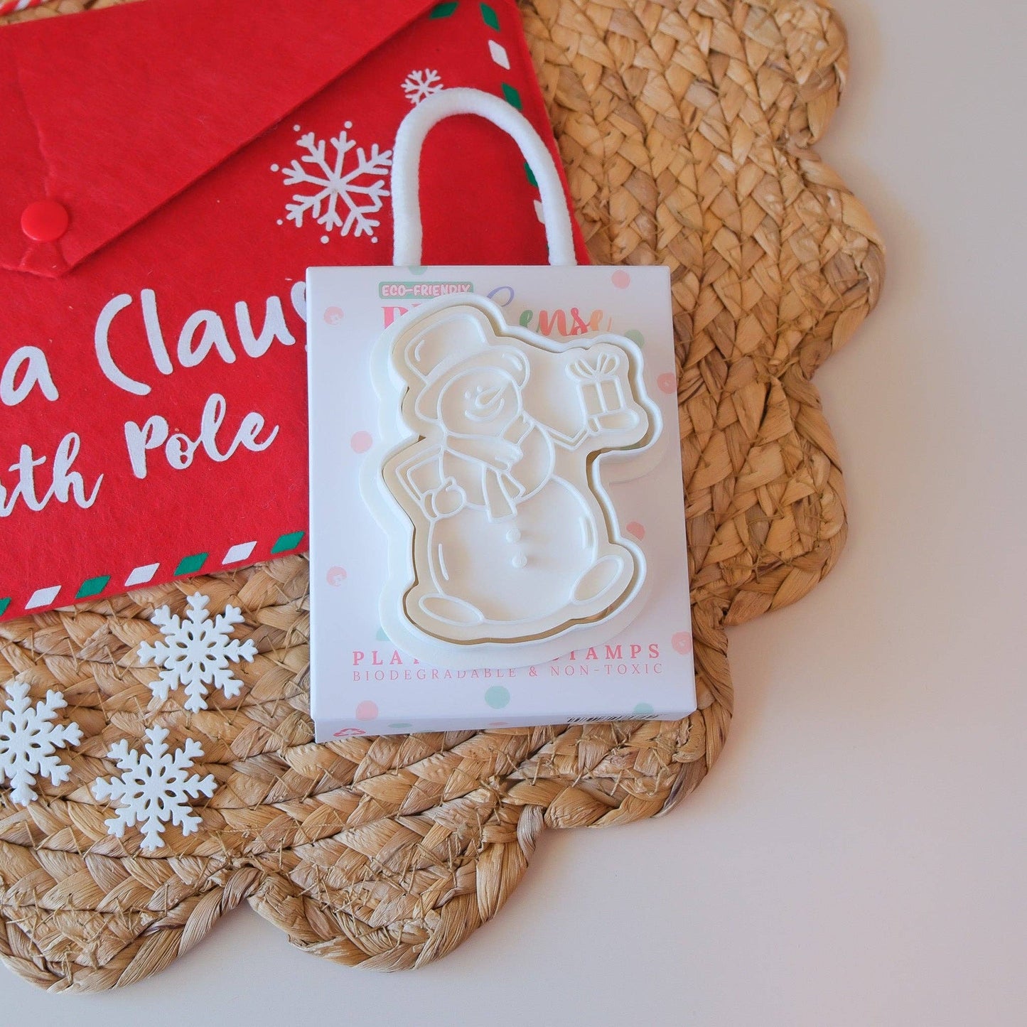 Play Sense - Eco Playdough Stamp | Christmas | Snowman Three