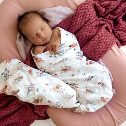 Snuggle Hunny - Fairy Garden Organic Muslin Wrap