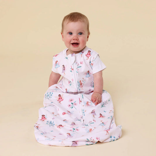 Snuggle Hunny - Fairy Garden Organic Sleeping Bag 1.0 TOG