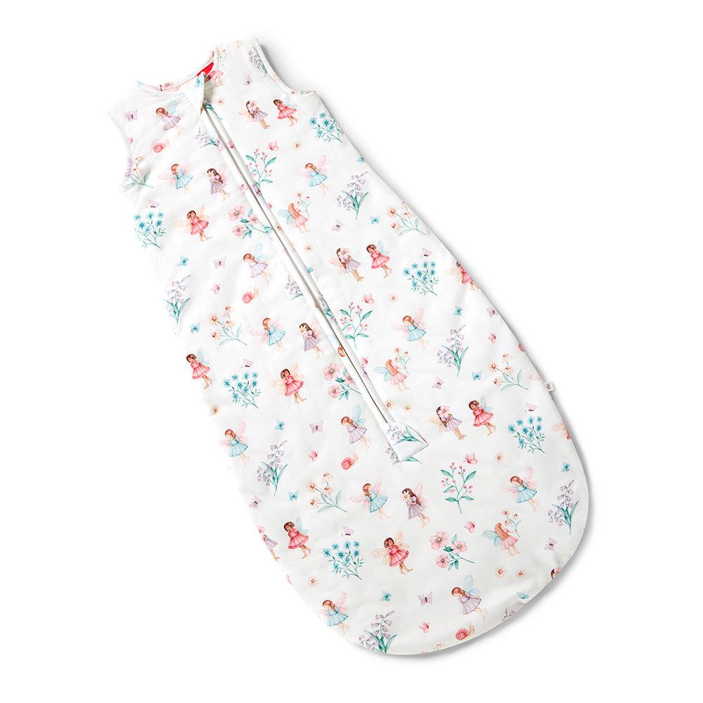 Fairy Garden Sleeping Bag 2.5 flatlay zip