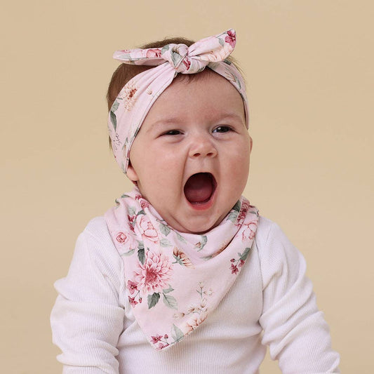 Snuggle Hunny - Birds & Blooms Organic Dribble Bib
