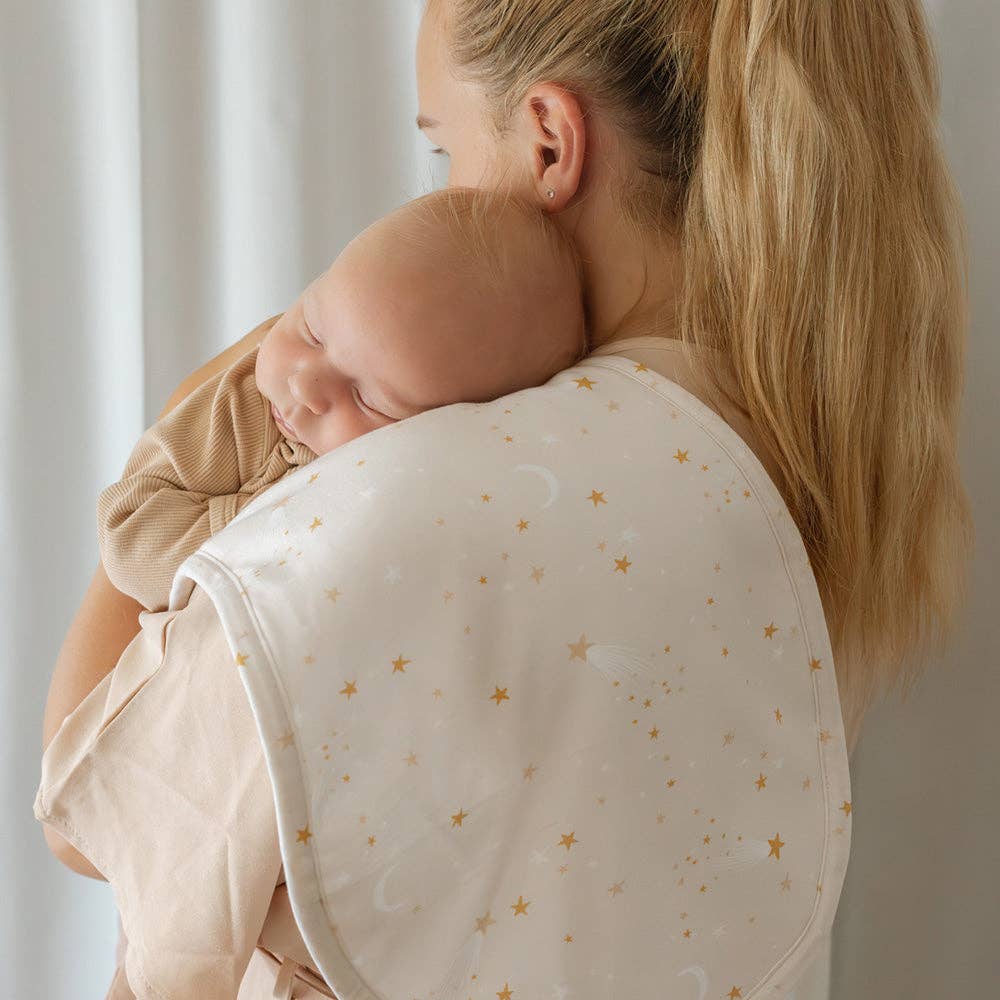 Snuggle Hunny - Stardust Organic Cotton Burp Cloth