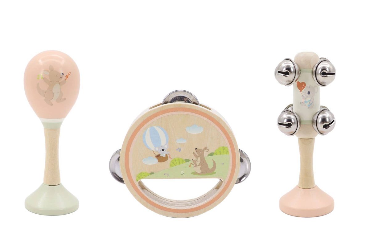 ToysLink - KoKo's Music Adventure Wooden Music 3 pcs Set (Koala & Kanga)