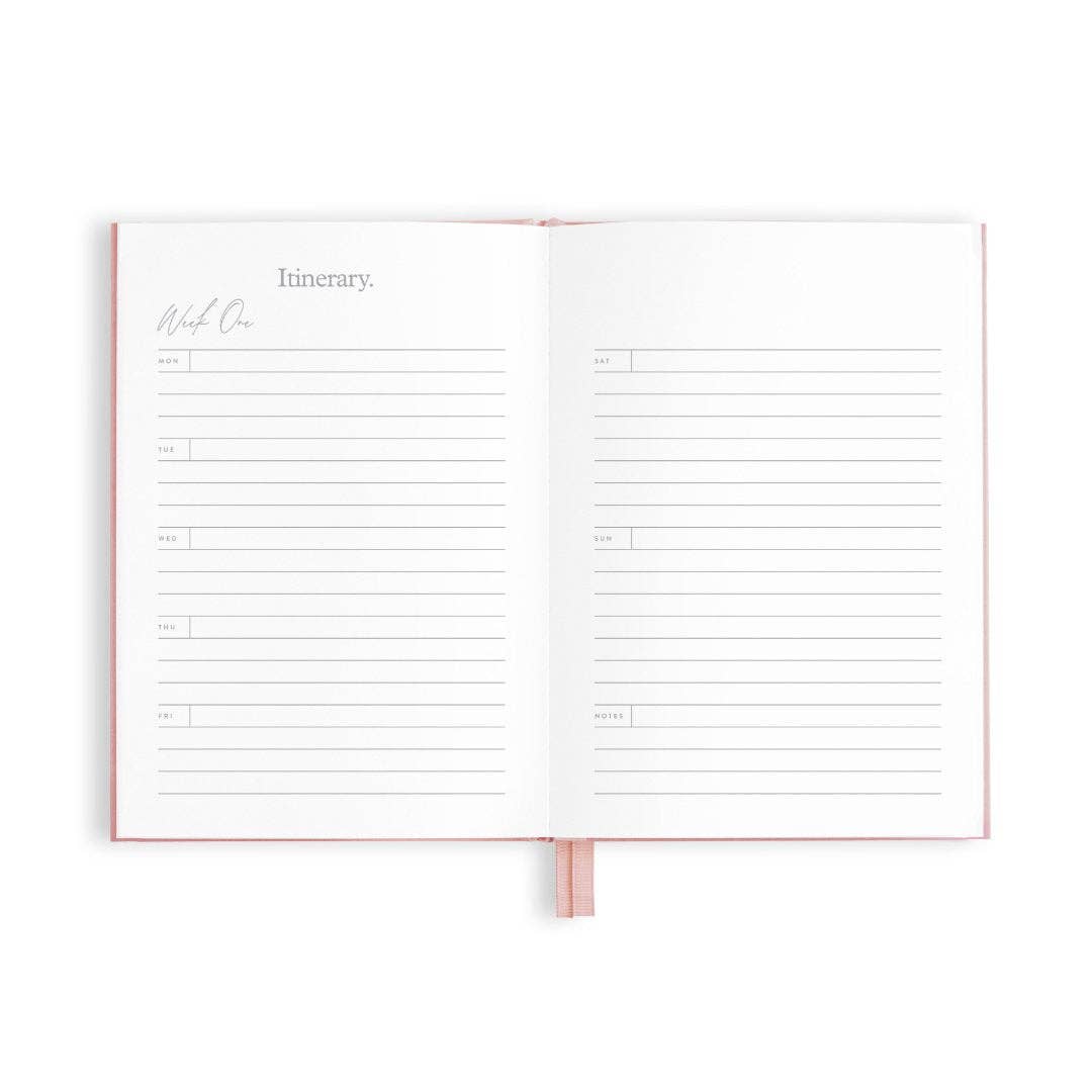 Fox & Fallow - The Traveller Mini Travel Diary - Dusty Rose