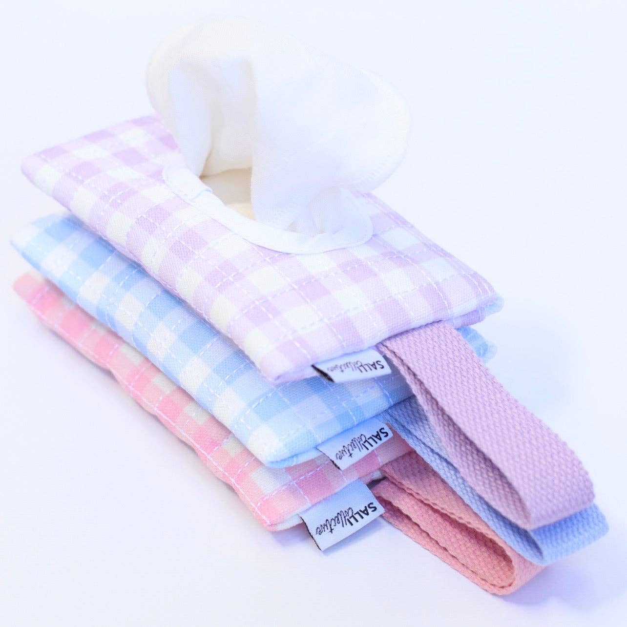 SALLI COLLECTIVE - Dolly baby wipes set - Lilac Gingham
