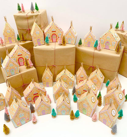 Black Bow Studio - Gingerbread House Village Christmas Advent Calendar