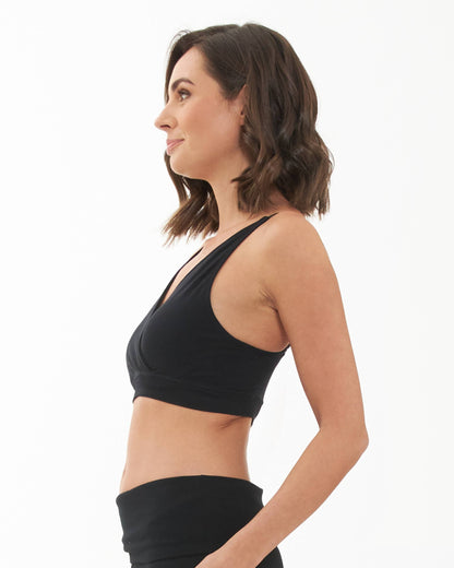 Ripe Maternity - Seamless Nursing Bralette  Black