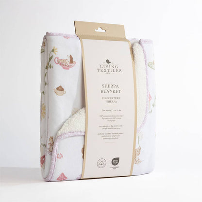 Living Textiles - Jersey Sherpa Pram Blanket - Whimsical Wonderland