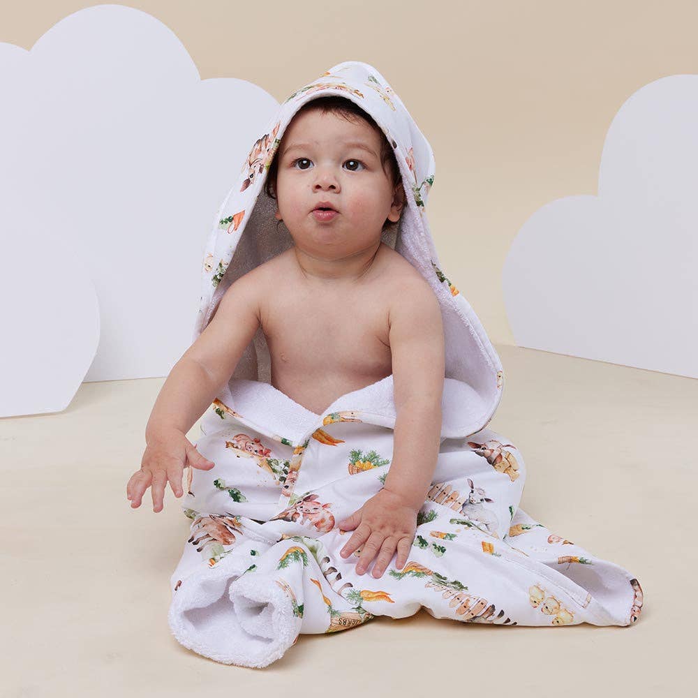 Snuggle Hunny - Farm Organic Hooded Baby Towel
