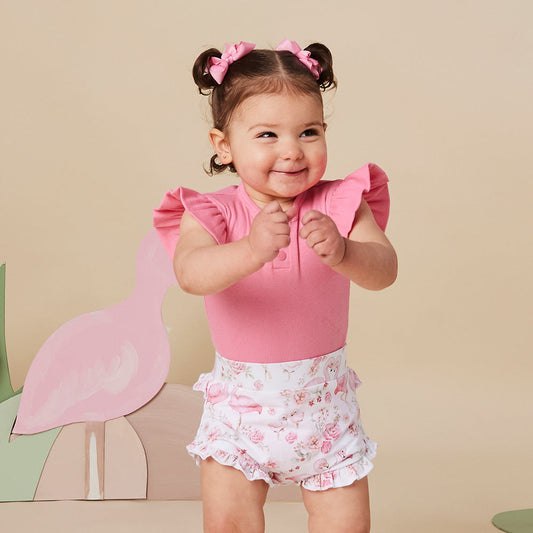 Snuggle Hunny - Flamingos Organic Bloomers