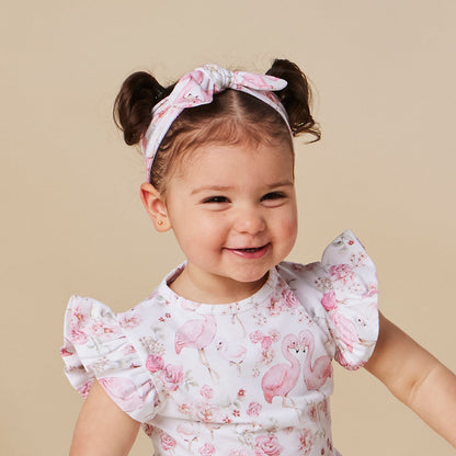 Snuggle Hunny Flamingos Organic Topknot