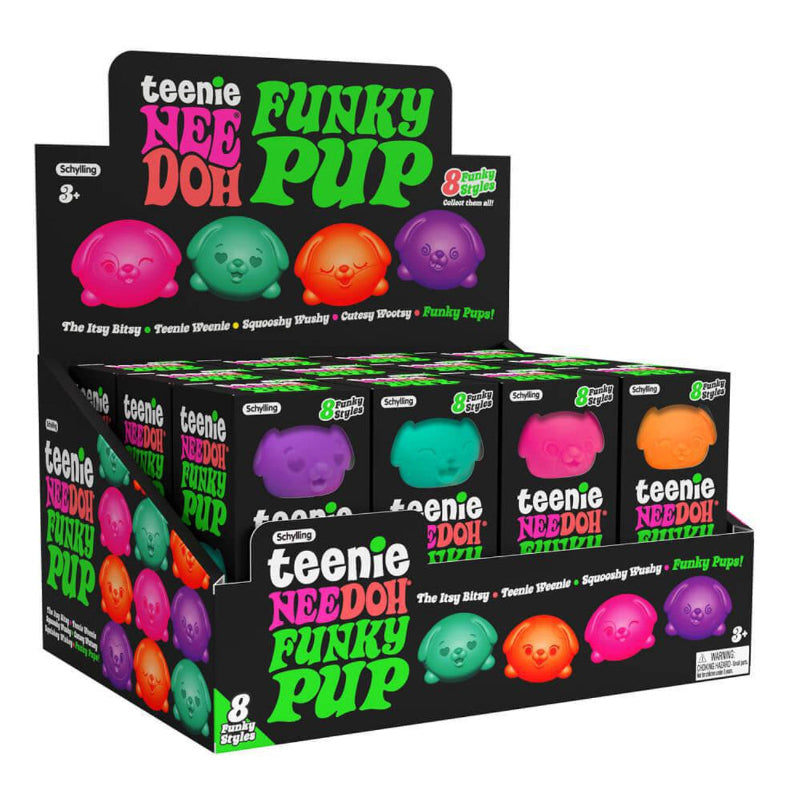 Teenie NeeDoh Funky Pups in assorted colours
