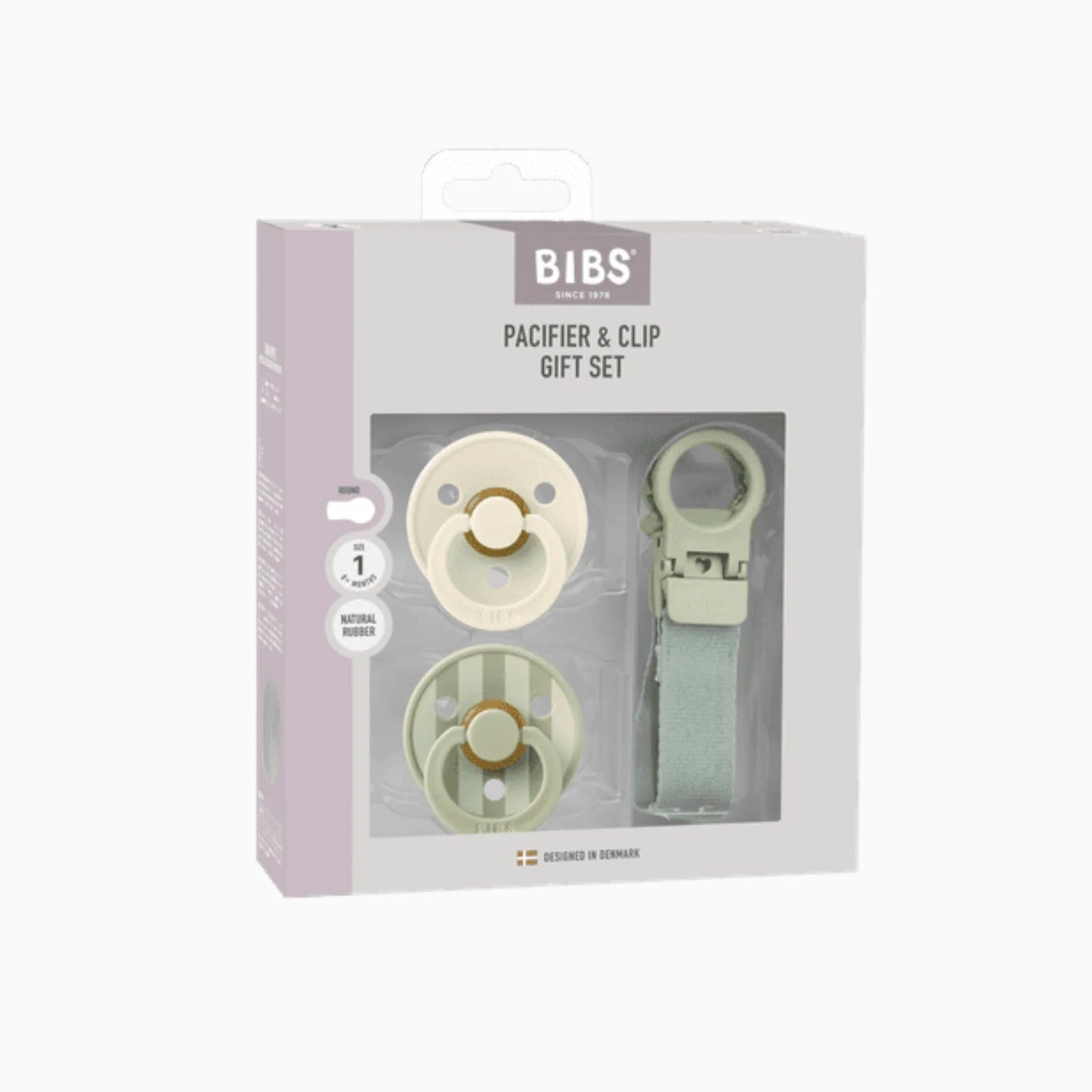 BIBS - Dummy & Loop Clip Gift Set - Sage