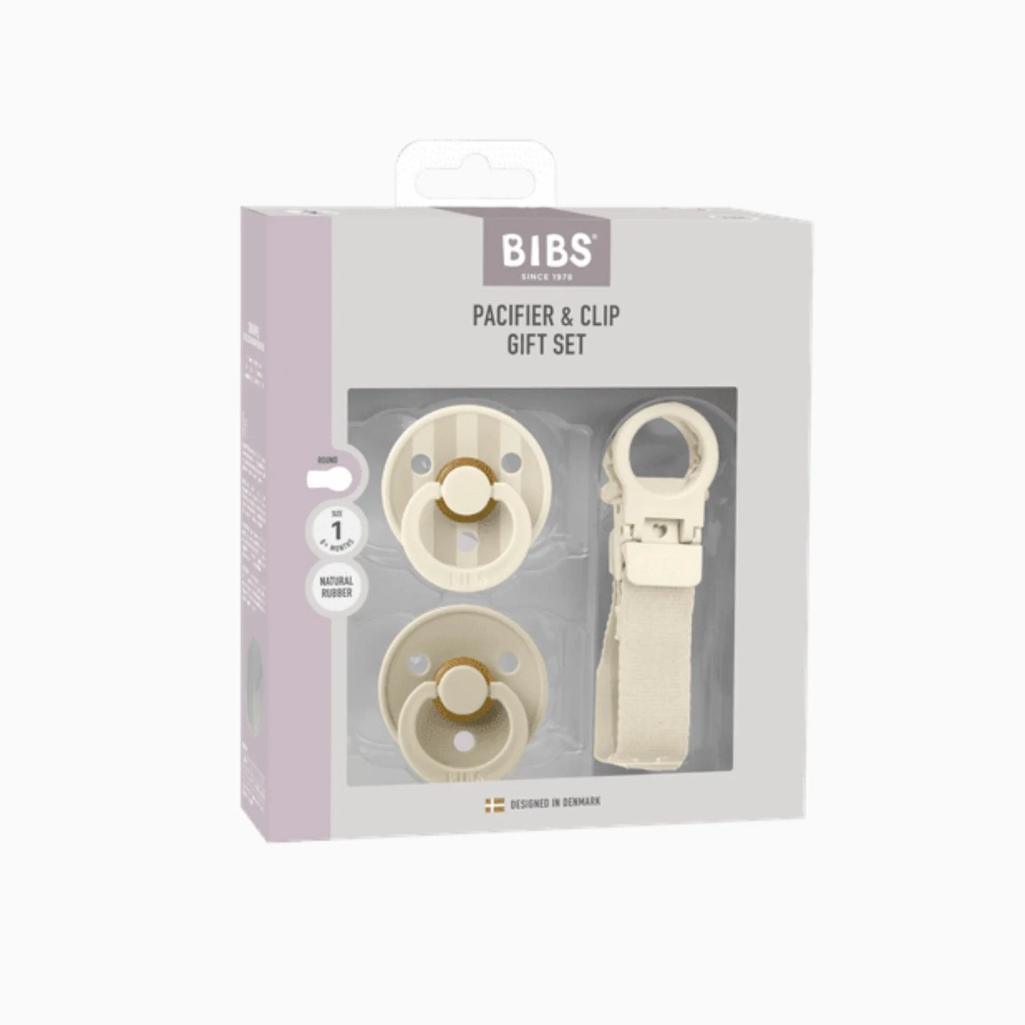 BIBS - Dummy & Loop Clip Gift Set - Ivory