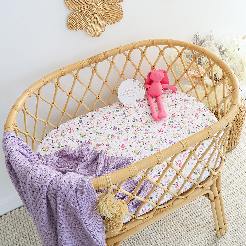 Gracie Organic Bassinet Sheet / Change Pad Cover