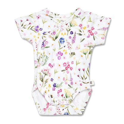 Snuggle Hunny Gracie kimono bodysuit flatlay