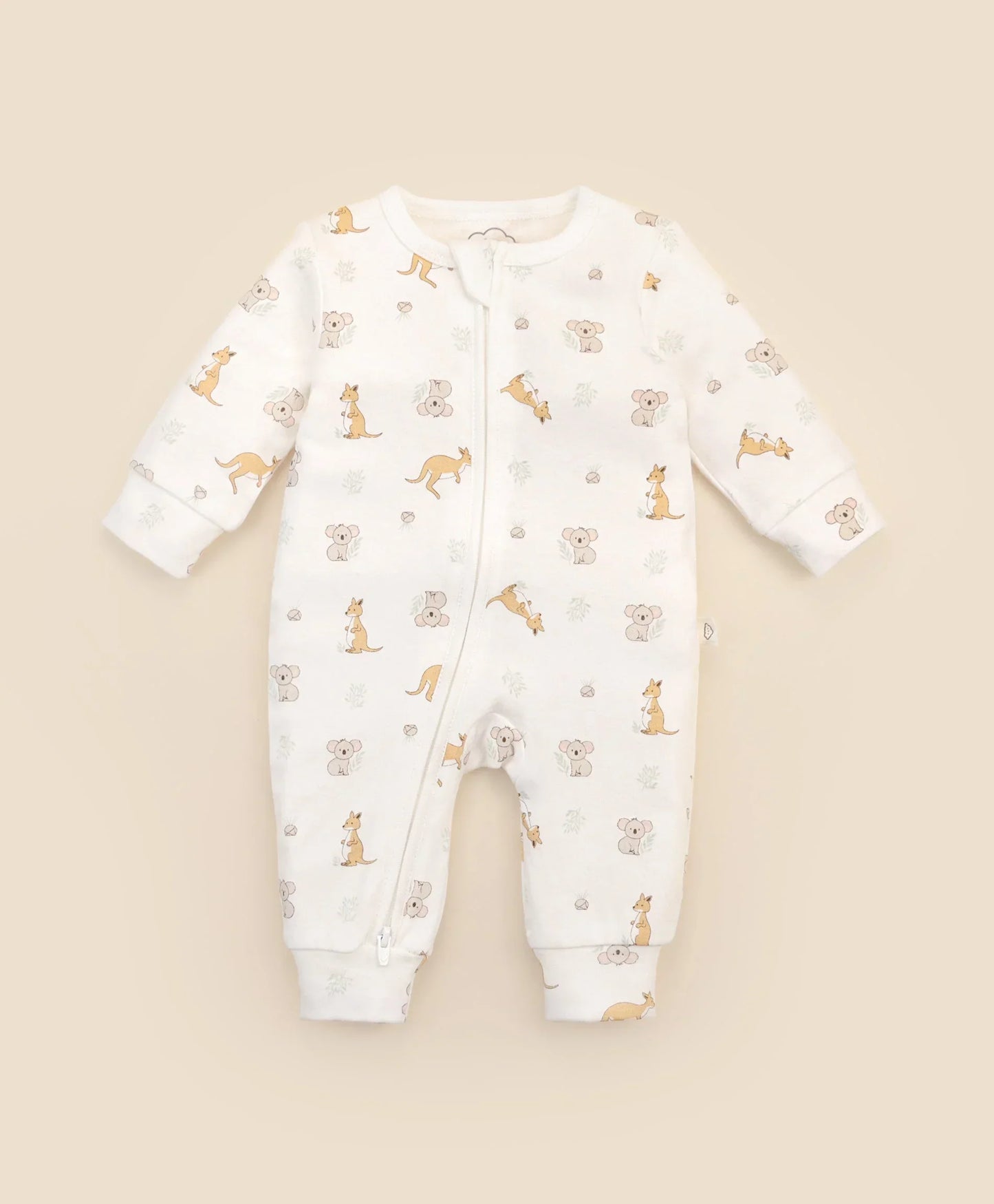 Lummi in Colour - Organic Cotton Growsuit - Kangaroo & Koala