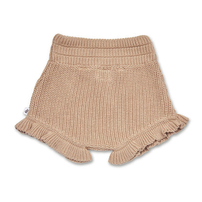 Hazelnut Knit Bloomers flatlay back