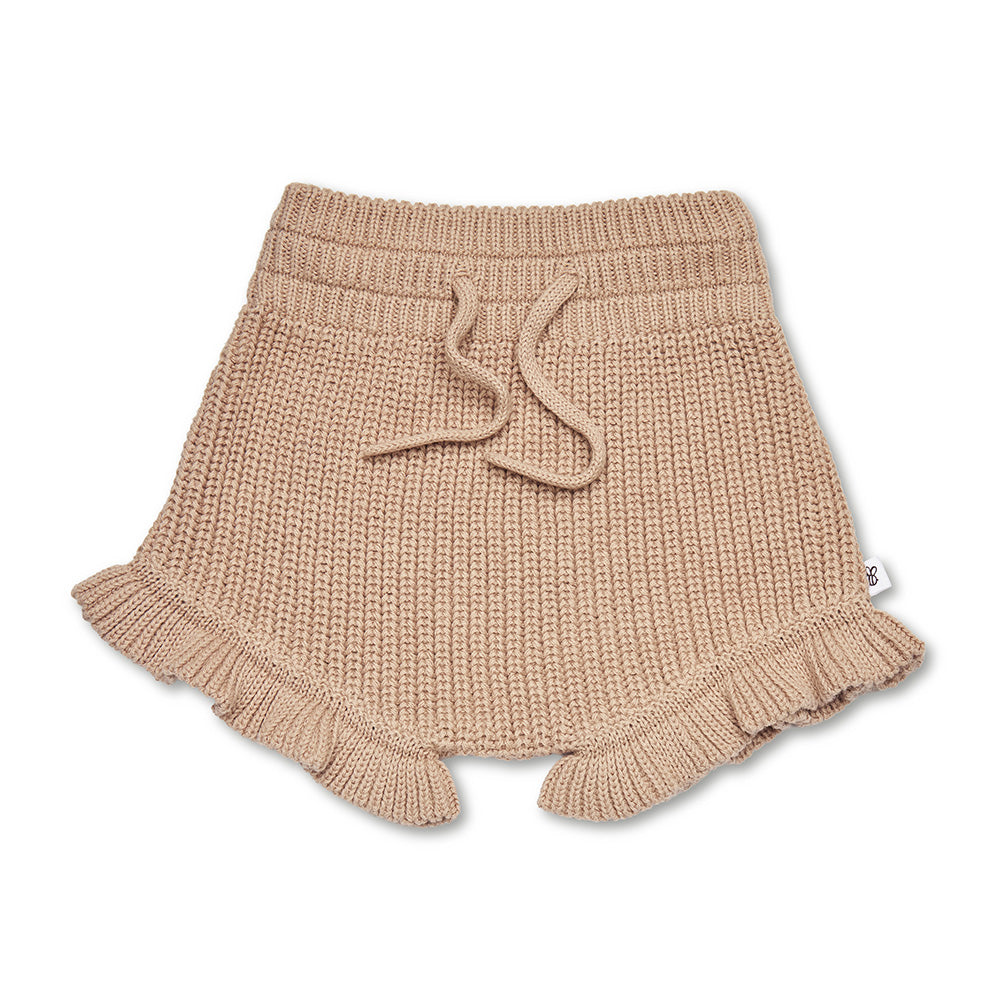 Hazelnut Knit Bloomers flatlay front