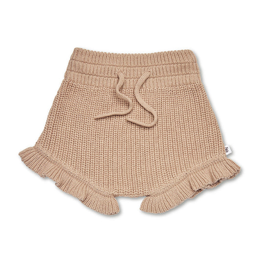 Hazelnut Knit Bloomers flatlay front