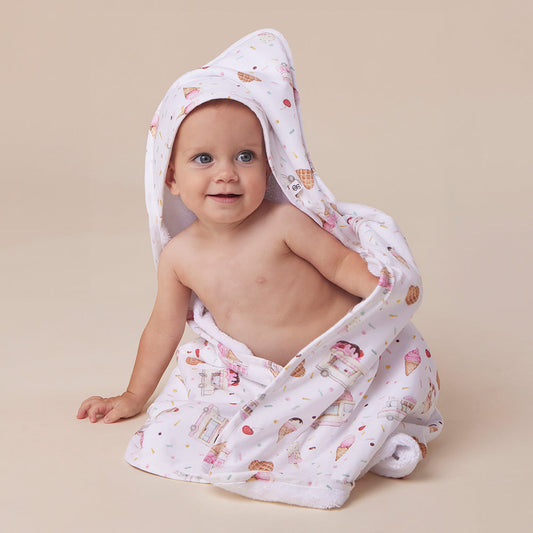 Snuggle Hunny - Ice Creams Organic Hooded Baby Towel