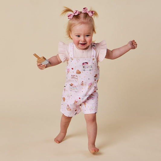 Snuggle Hunny - Ice Creams Organic Snuggle Overall Shorts
