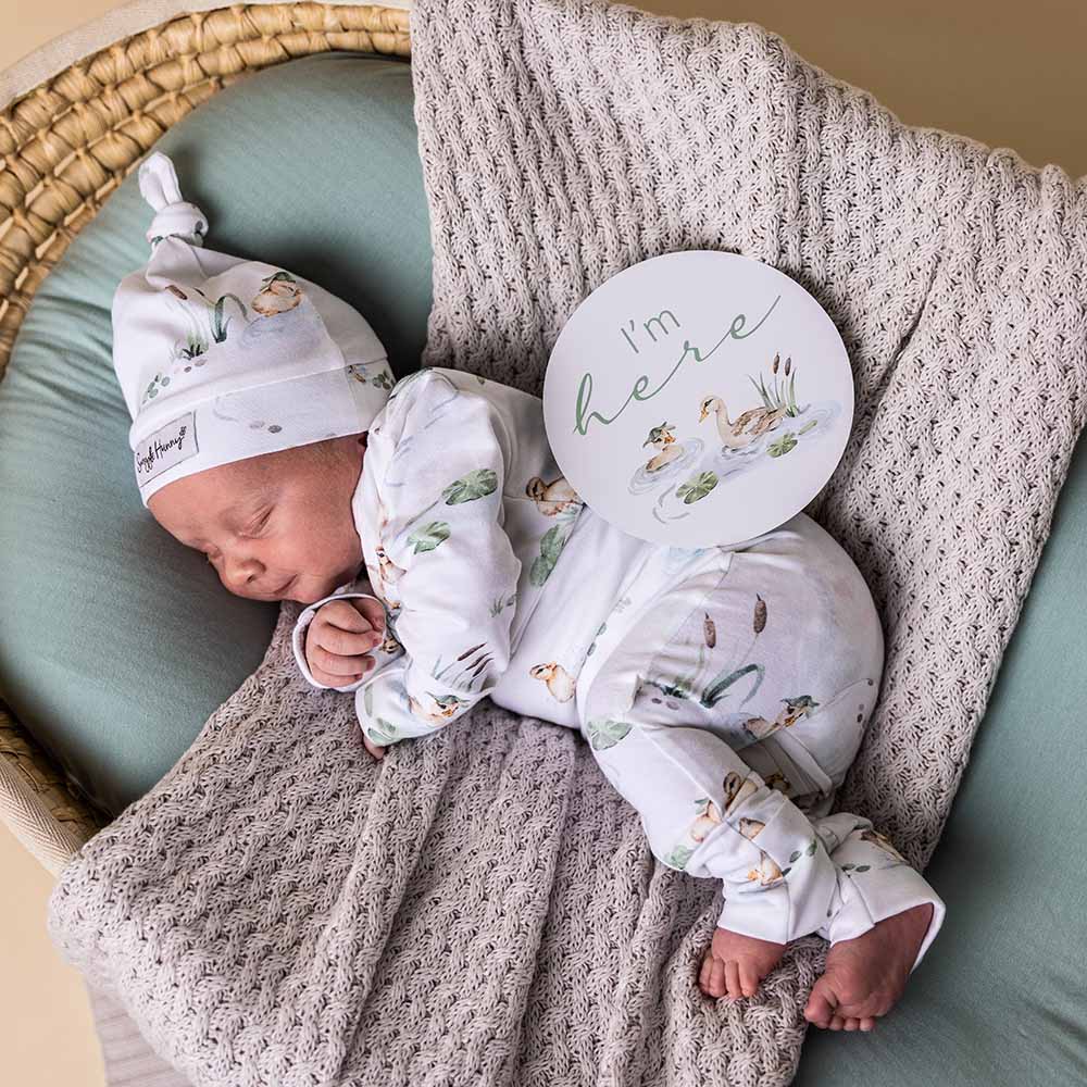 Snuggle Hunny - Duck Pond Organic Knotted Beanie
