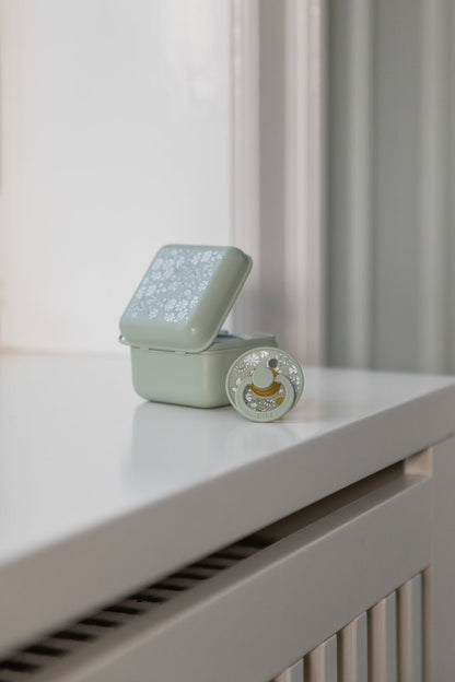 BIBS x Liberty Capel/Sage packaging