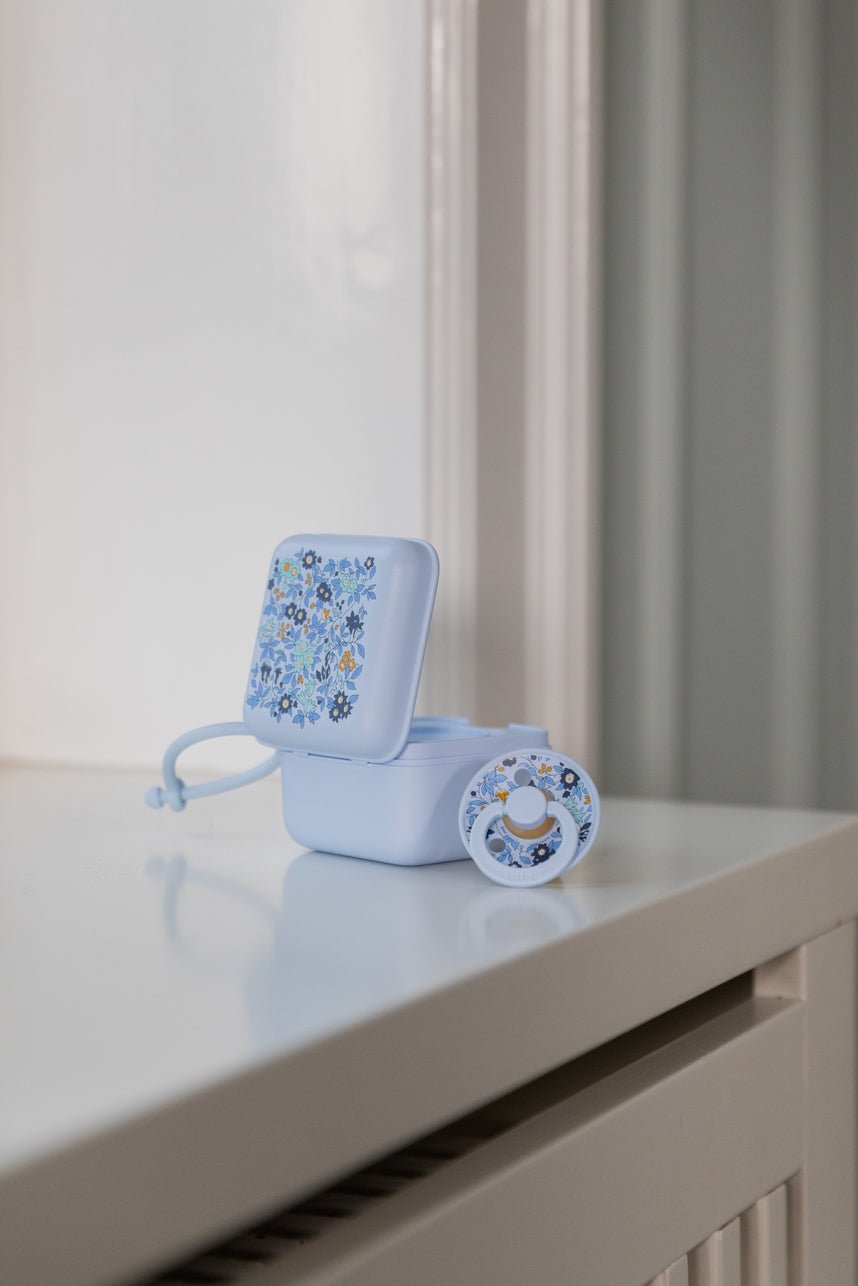 BIBS x Liberty Chamomile Lawn packaging