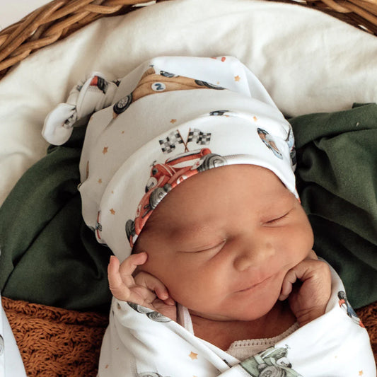 Snuggle Hunny - Little Racers Organic Knotted Beanie
