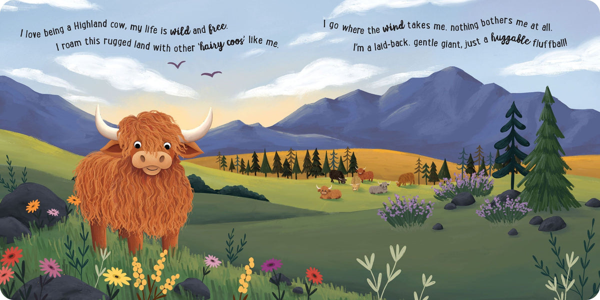 I Love Being a Highland Cow interior spread