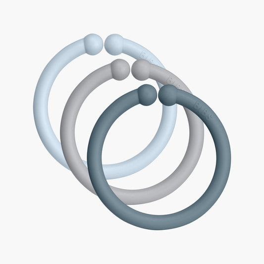 BIBS Loops 12pk - Baby Blue/Cloud/Petrol