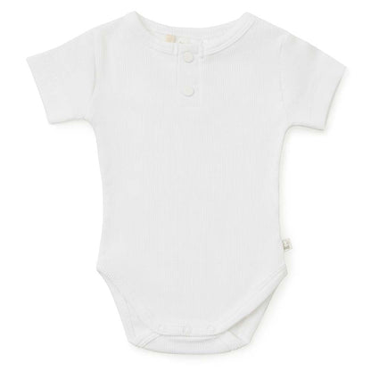 Snuggle Hunny Milk Short Sleeve Organic Bodysuit