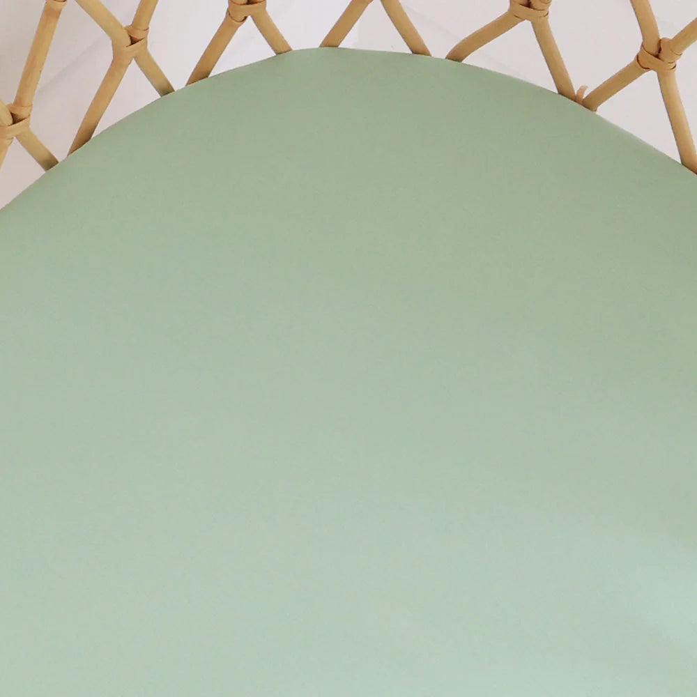 Mint Organic Bassinet Sheet / Change Pad Cover