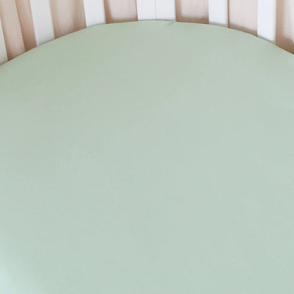 Mint Organic Fitted Cot Sheet