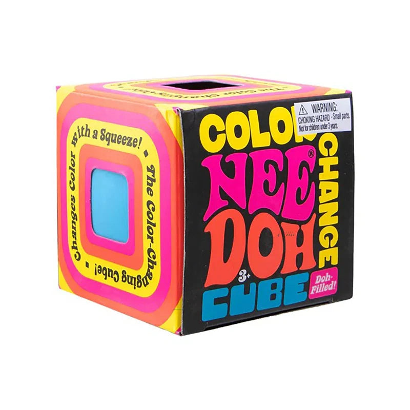 Schylling NeeDoh Colour Change Cube sensory fidget toy