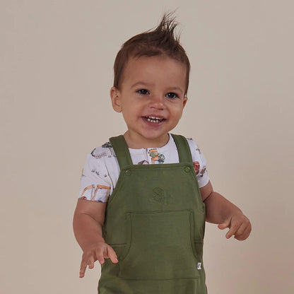 Snuggle Hunny - Olive Organic Joey Overalls