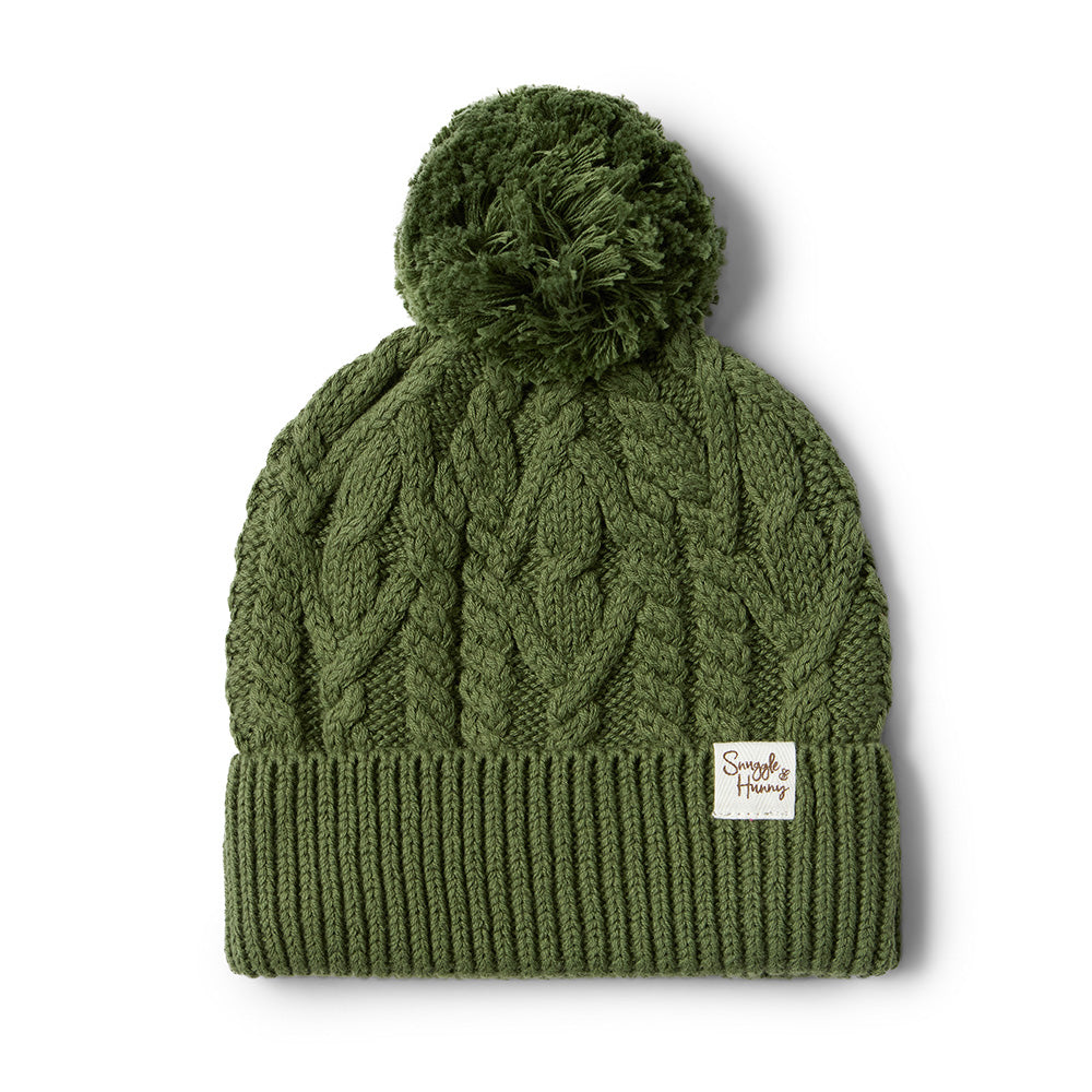 Snuggle Hunny - Olive Organic Baby Knit Beanie
