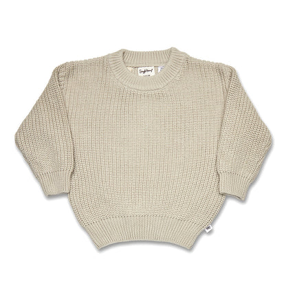 Pistachio Oversized Knit Jumper flatlay