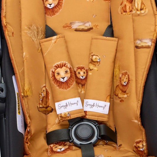 Snuggle Hunny - Roar Universal Reversible Pram Strap Covers