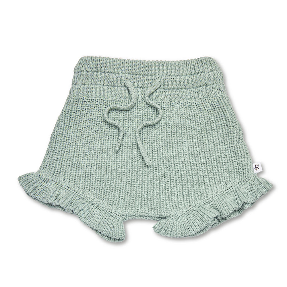 Sage Knit Bloomers flatlay