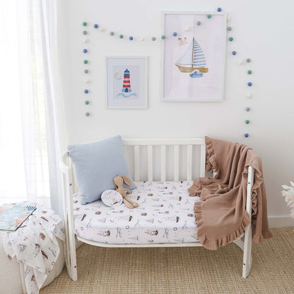 Set Sail Cot Sheet