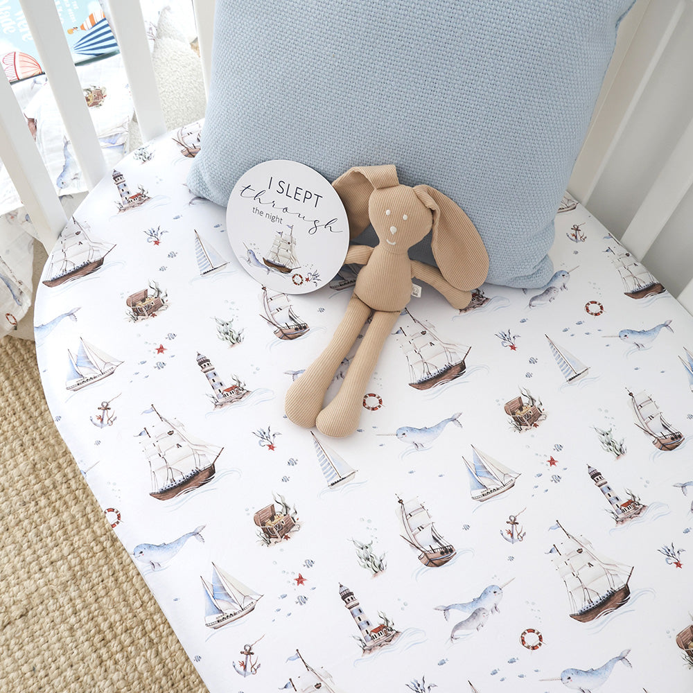 Set Sail Cot Sheet