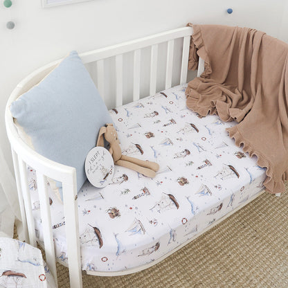 Set Sail Cot Sheet
