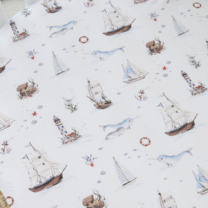 Set Sail Cot Sheet